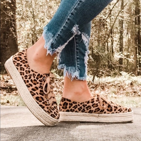 LAST SIZES "Leopard Espadrille Sneaker" - Picture 4 of 7